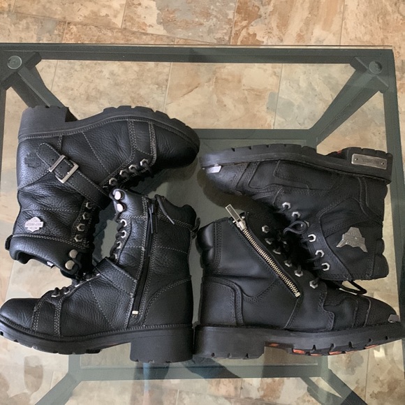 “2” HARLEY DAVIDSON Motorcycle Boot Bundle. Sizes 6.5 & 7 - Picture 11 of 17